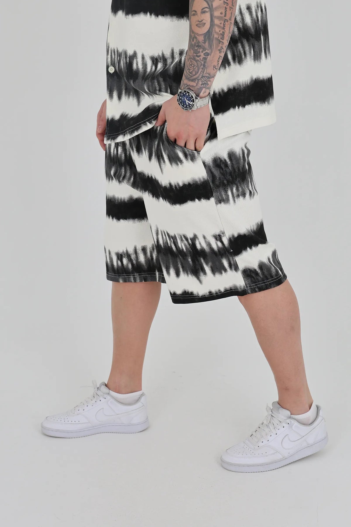 Pantallona relaxed fit printed