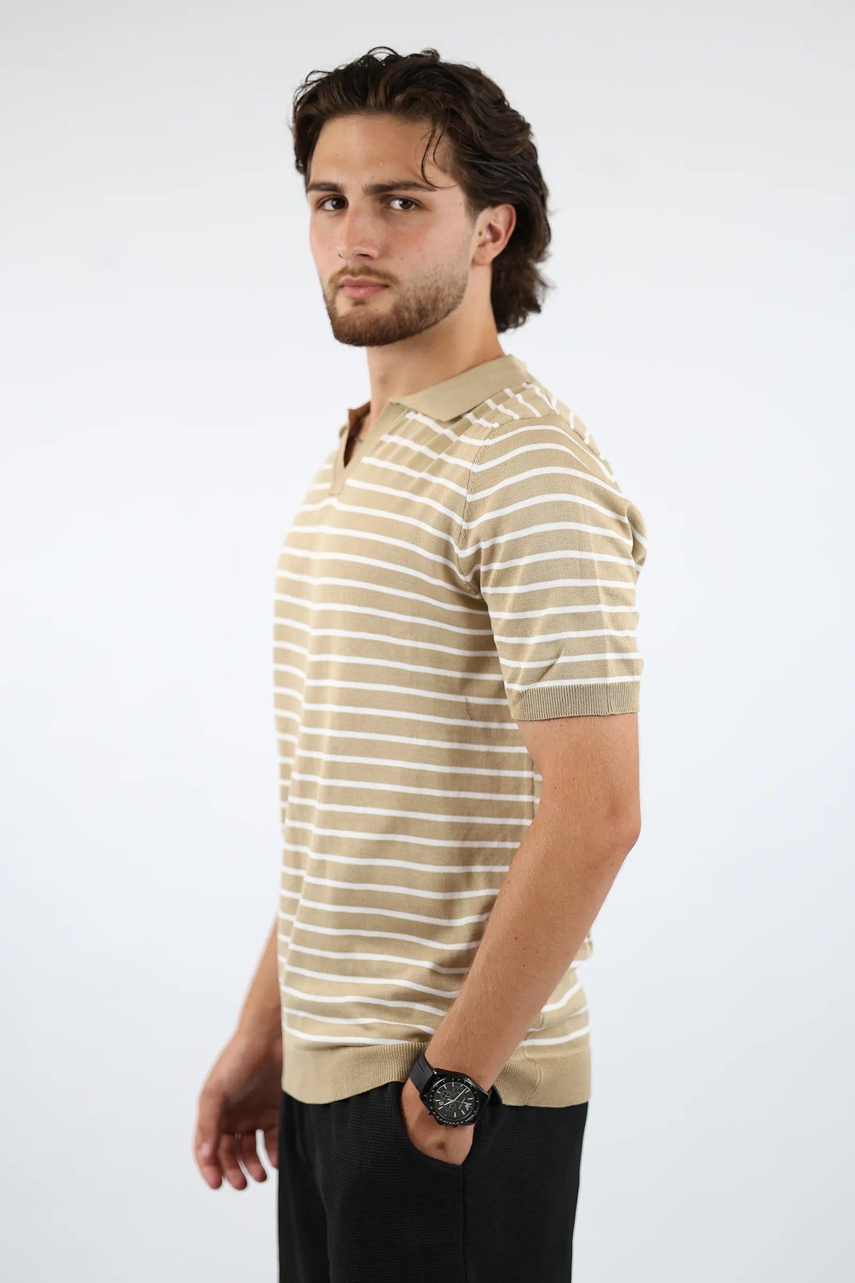 Maice striped polo