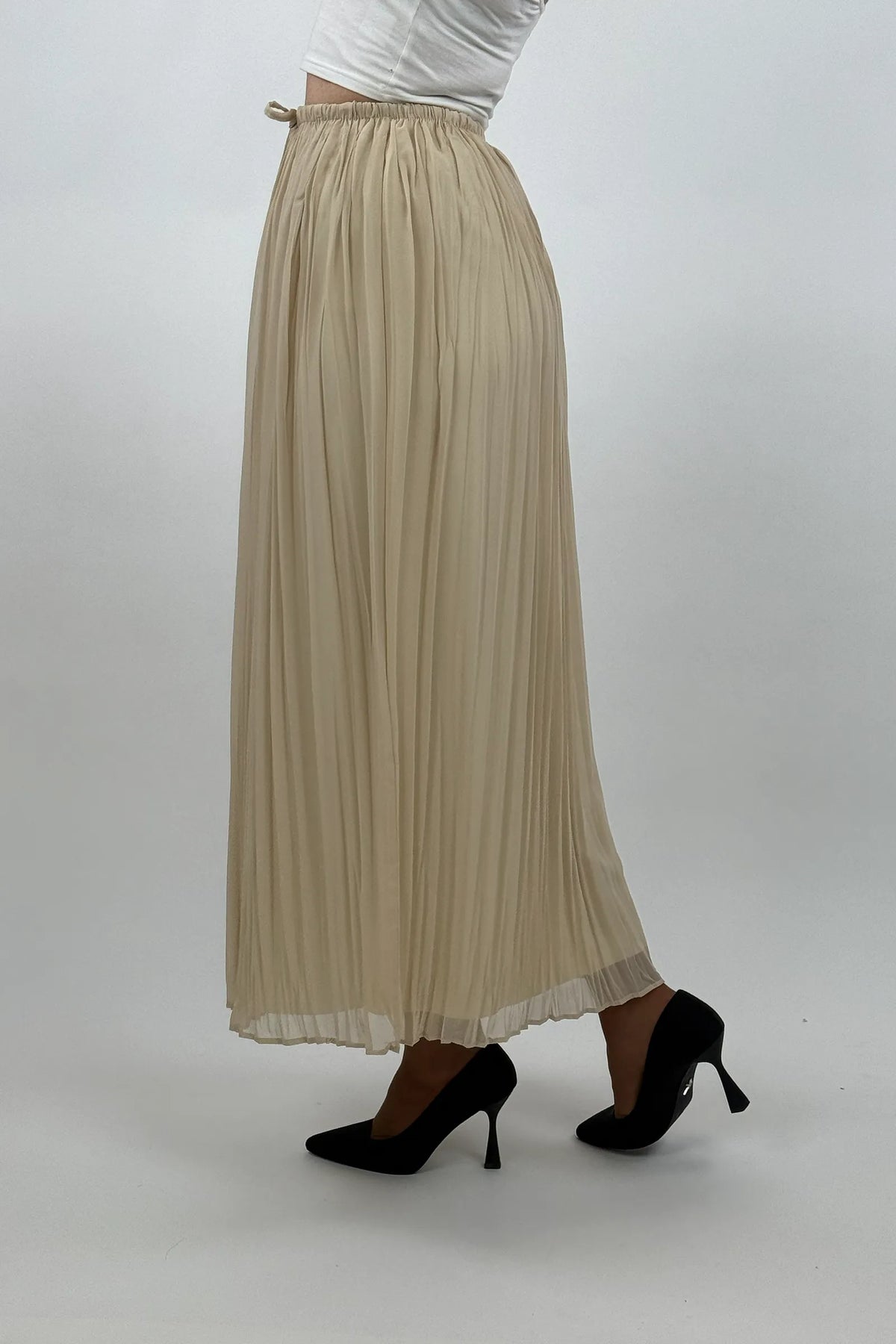 Fund flowy pleated skirt