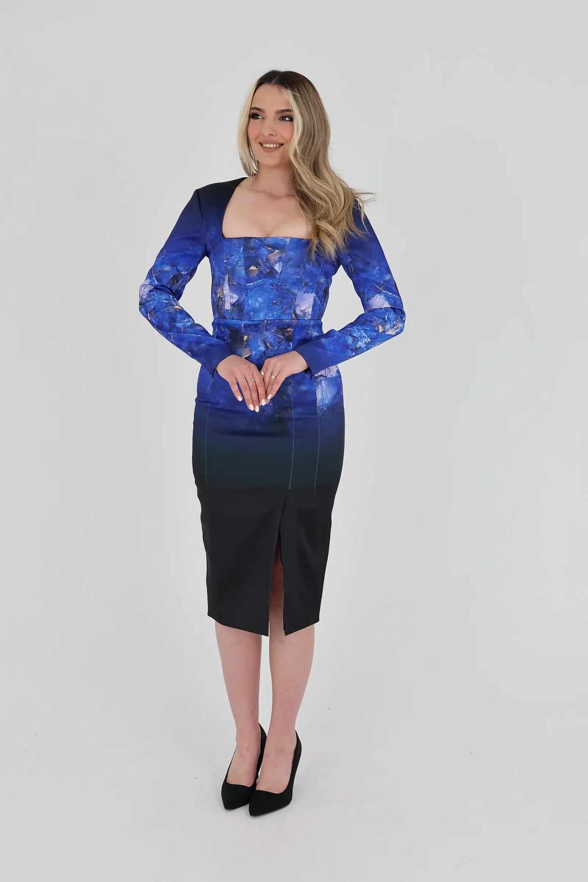 Fustan galaxy print