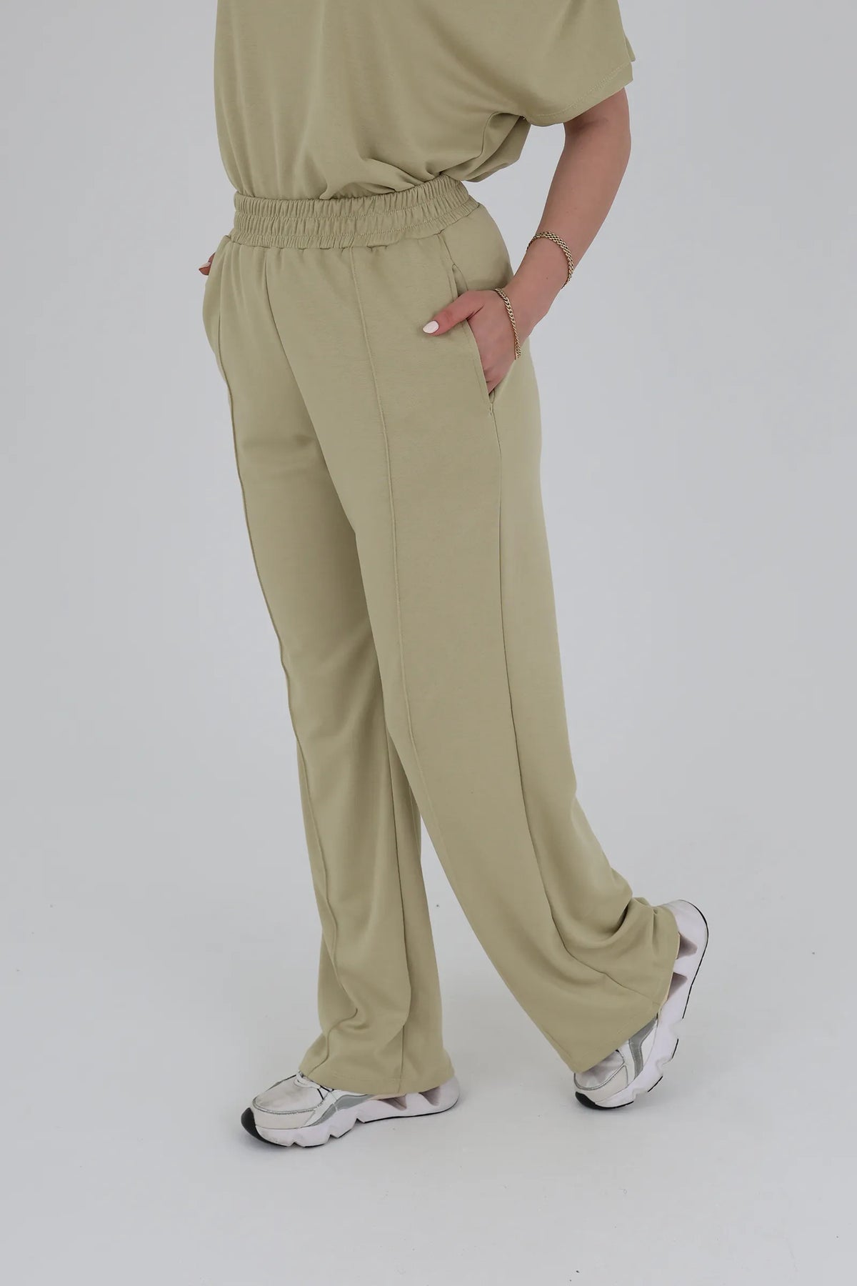 Trenerka wide leg joggers