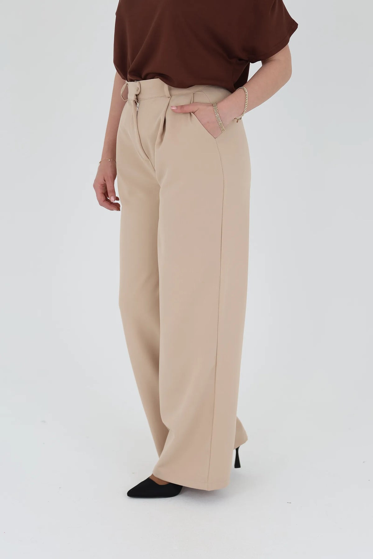 Pantallona wide leg