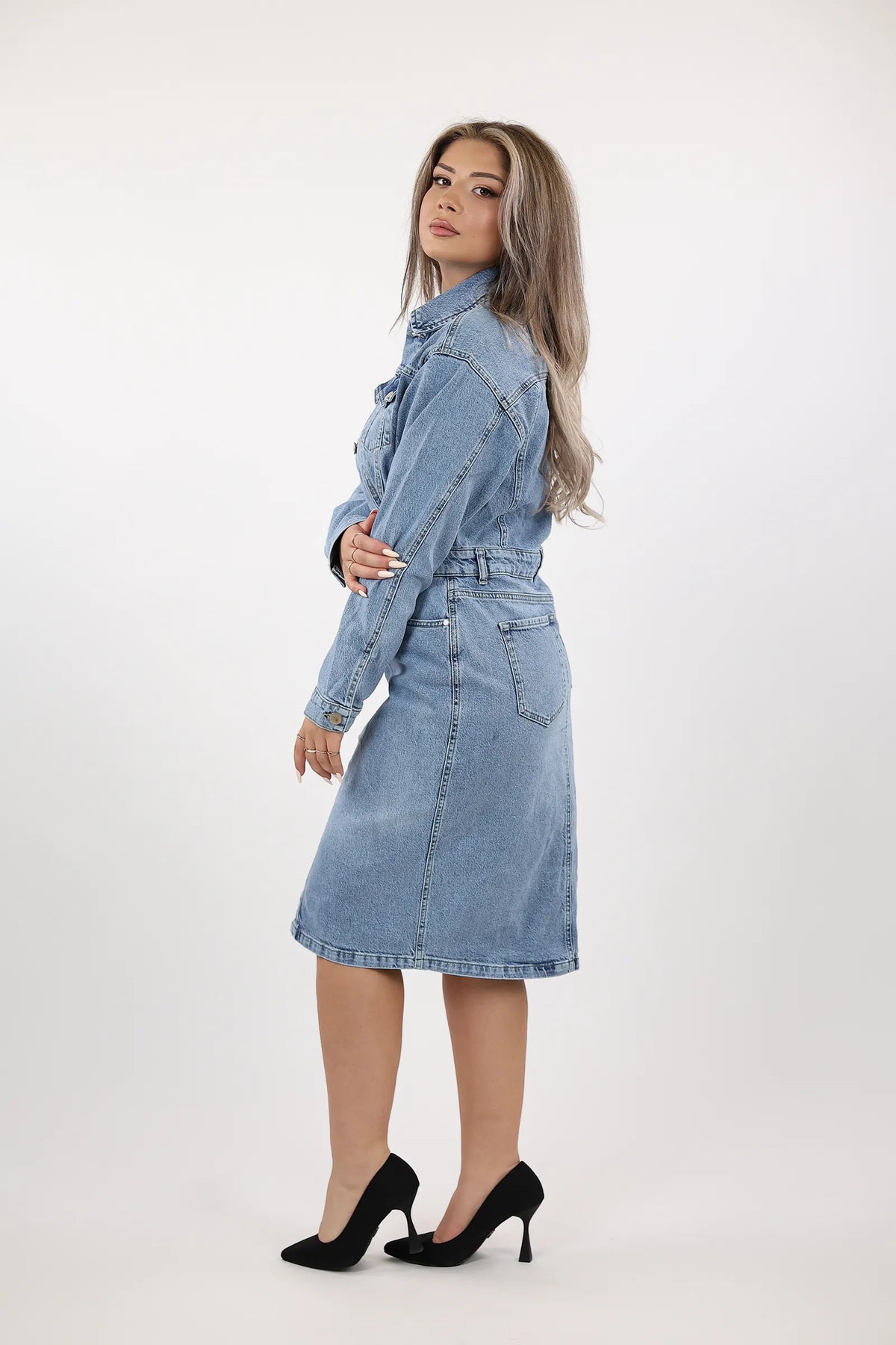 Fustan denim aura