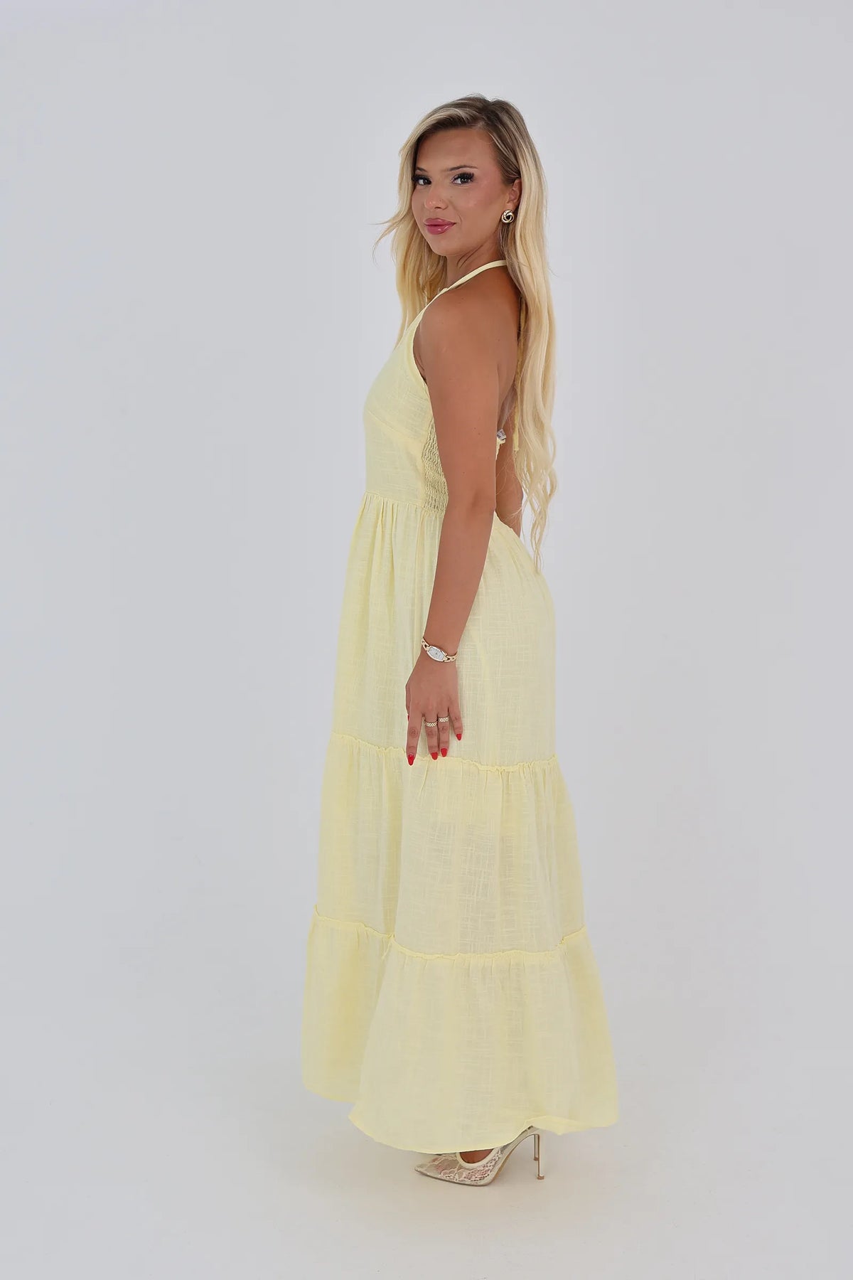 Fustan open back sundress