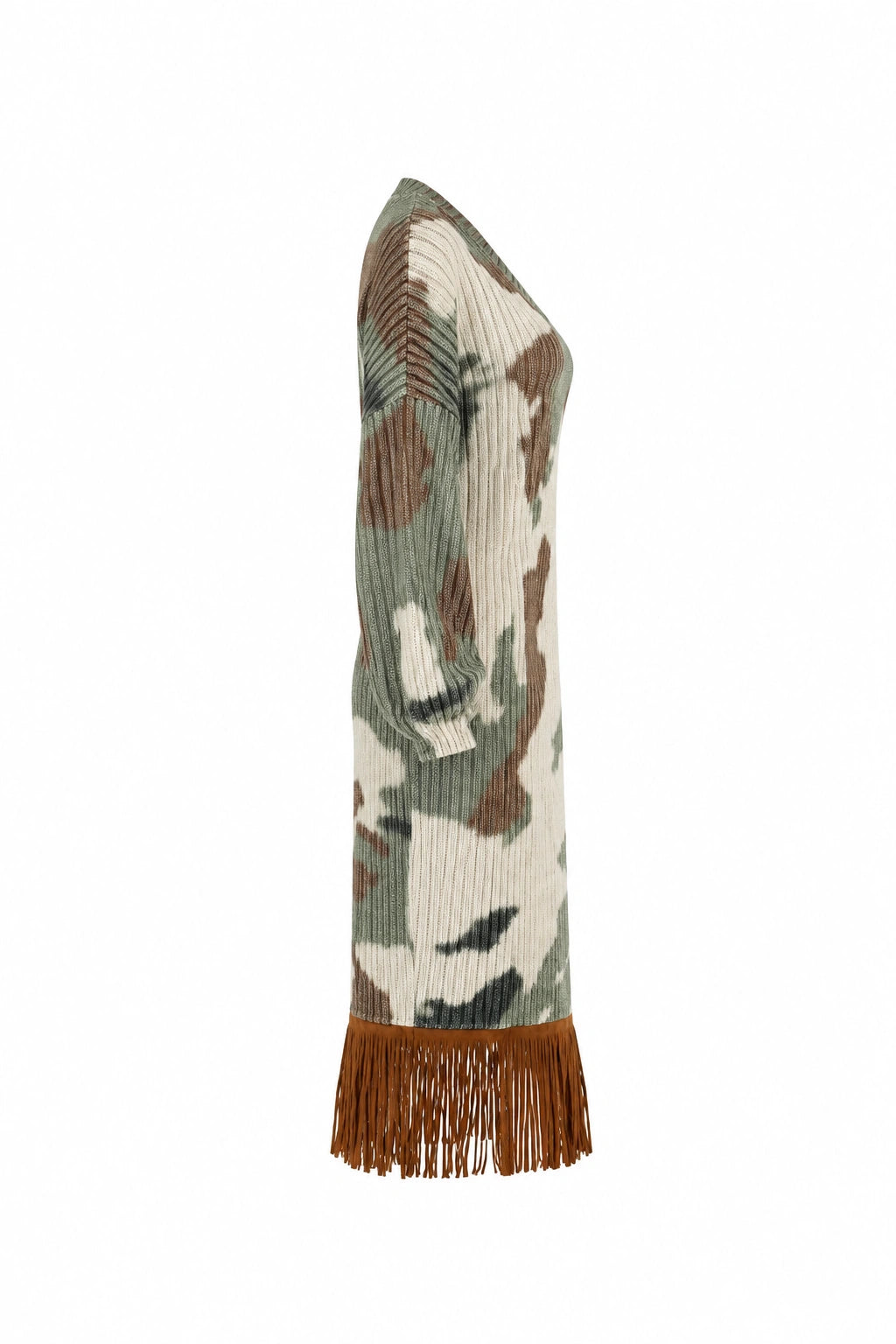 Fustan brown fringe