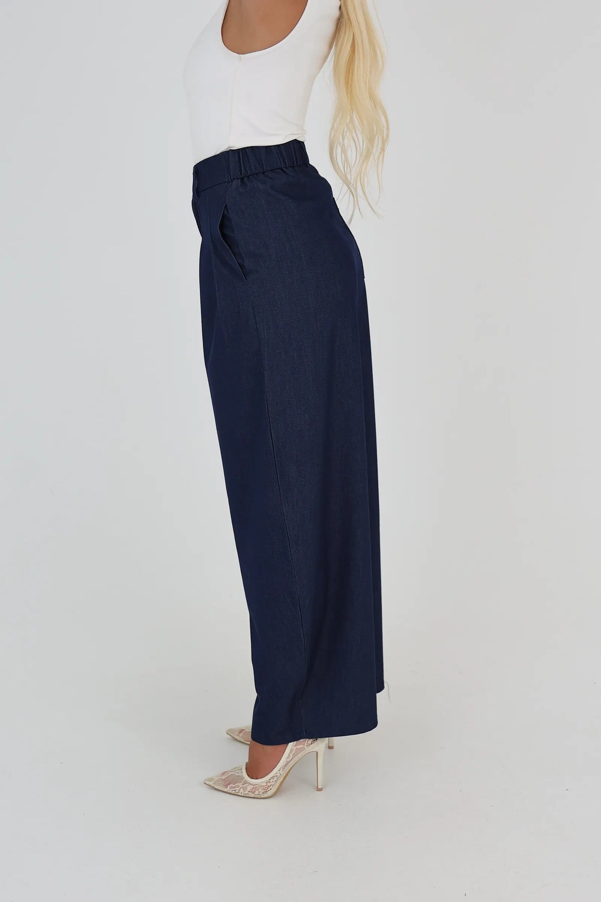 Pantallona dark denim