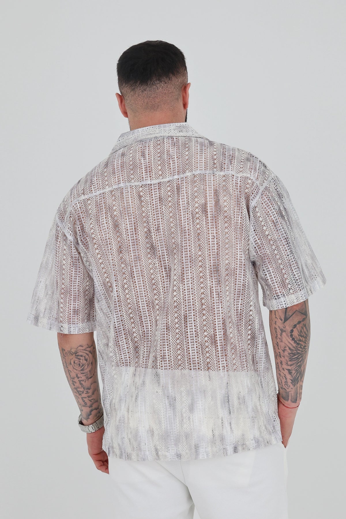 Kemishe striped crochet