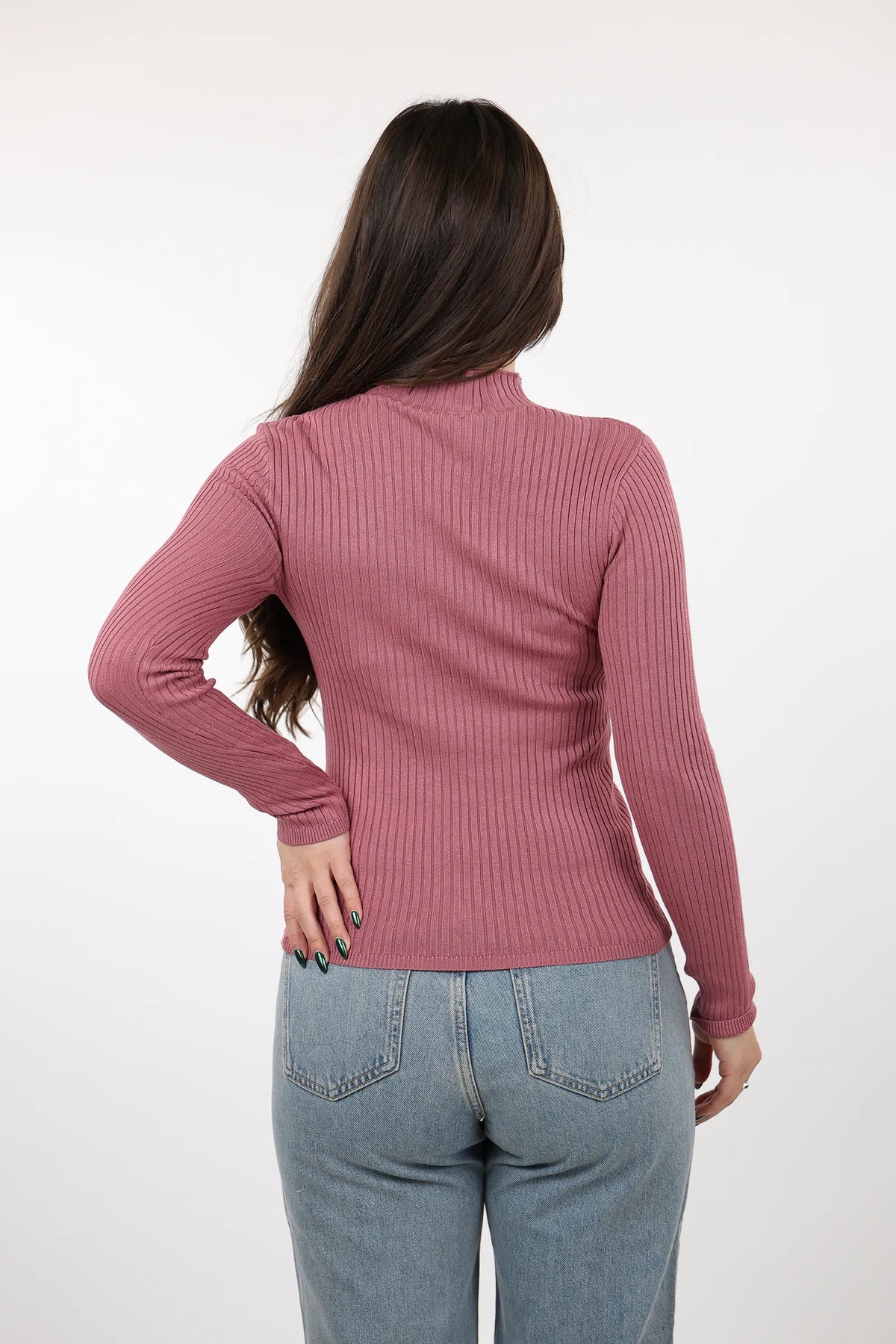 Gjysem rrollke slim fit taupe