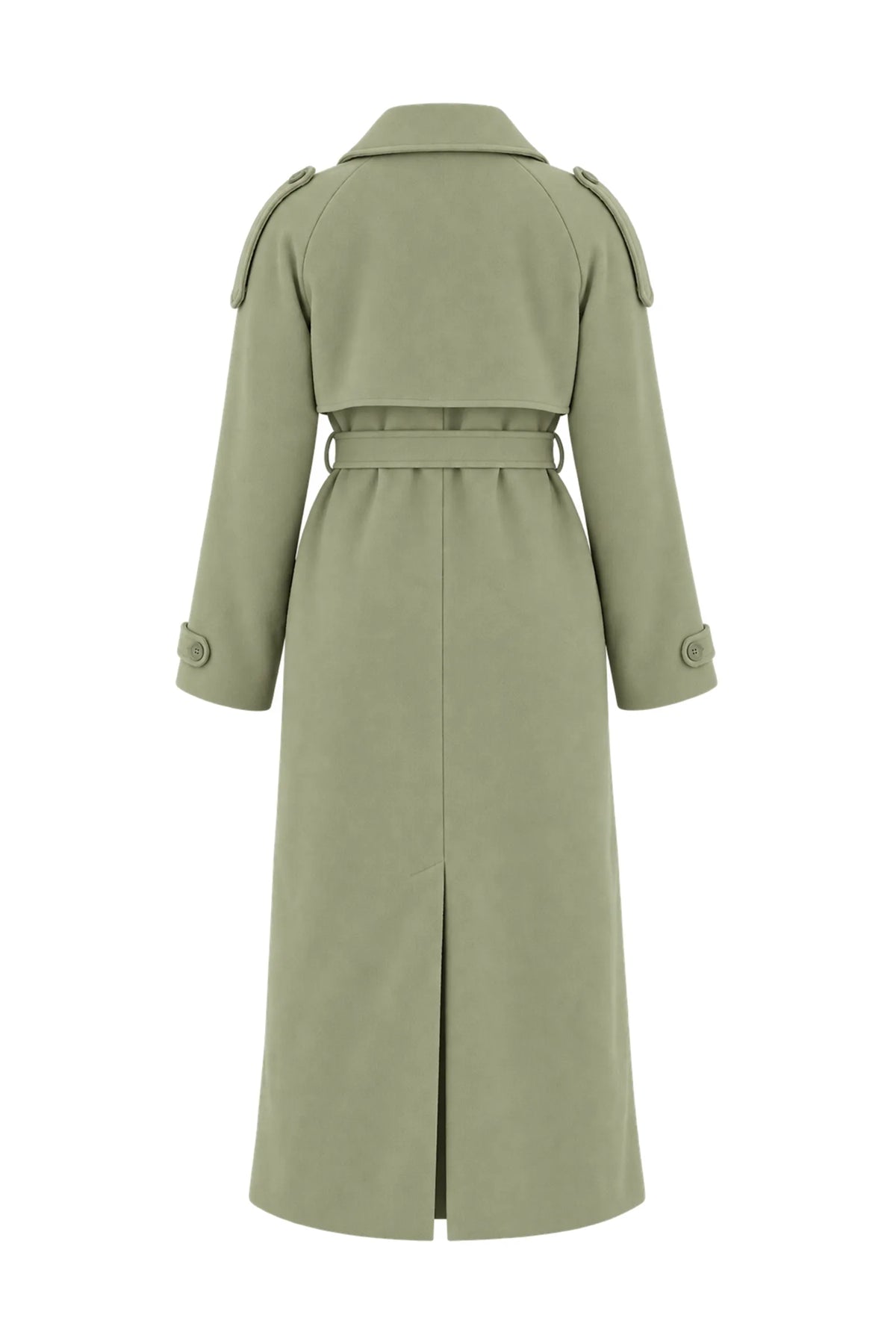 Pallto long olive green