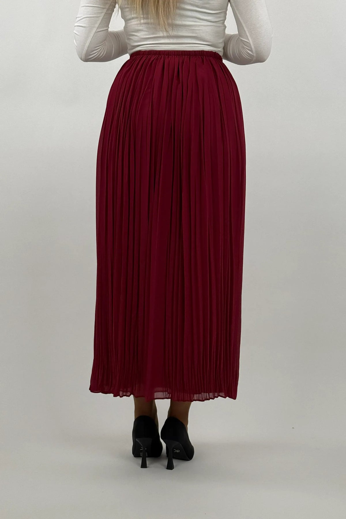 Fund flowy pleated skirt