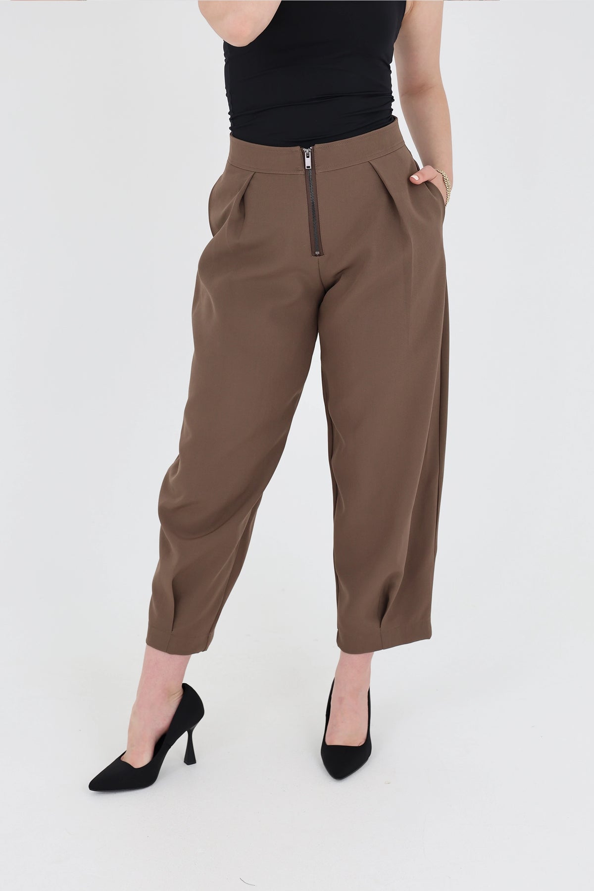 Pantallona front zip
