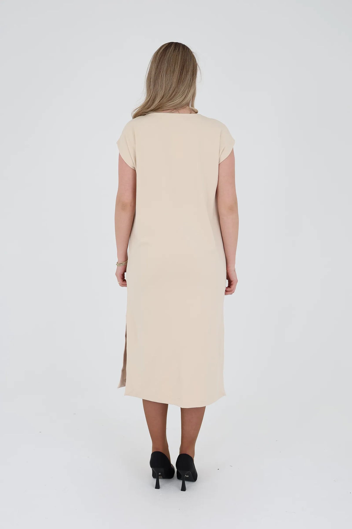 Fustan cowl neck