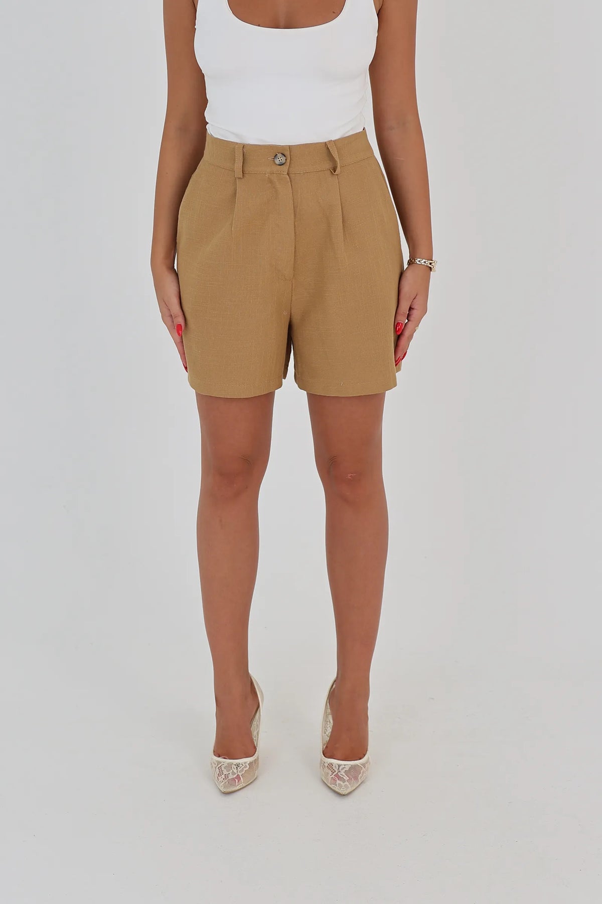 Pantallona button front