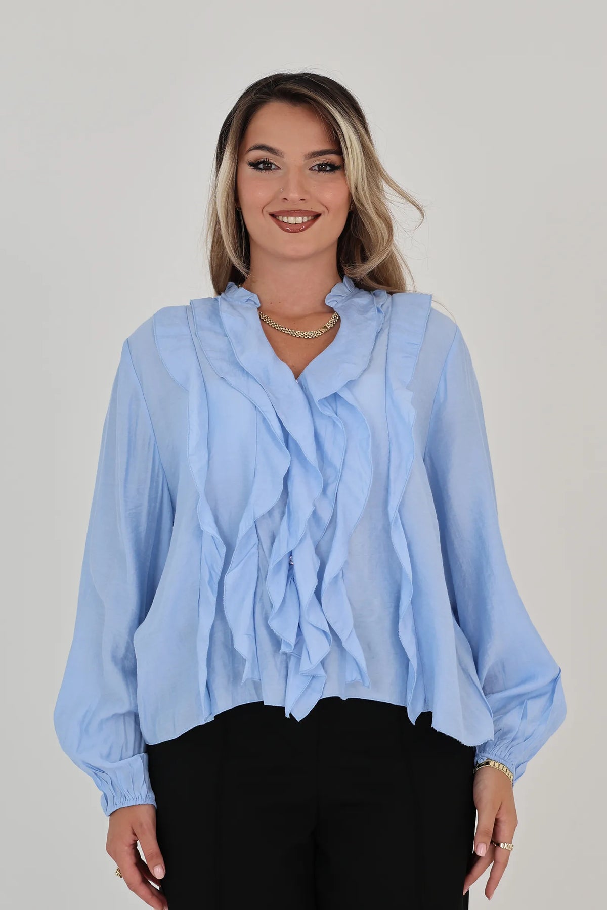Kemishe dramatic ruffles