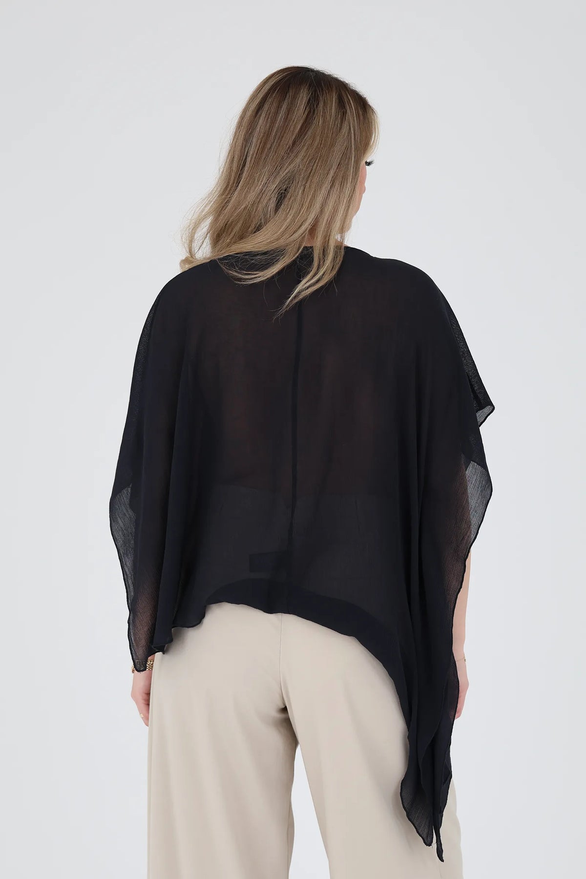 Maice asymmetric chiffon