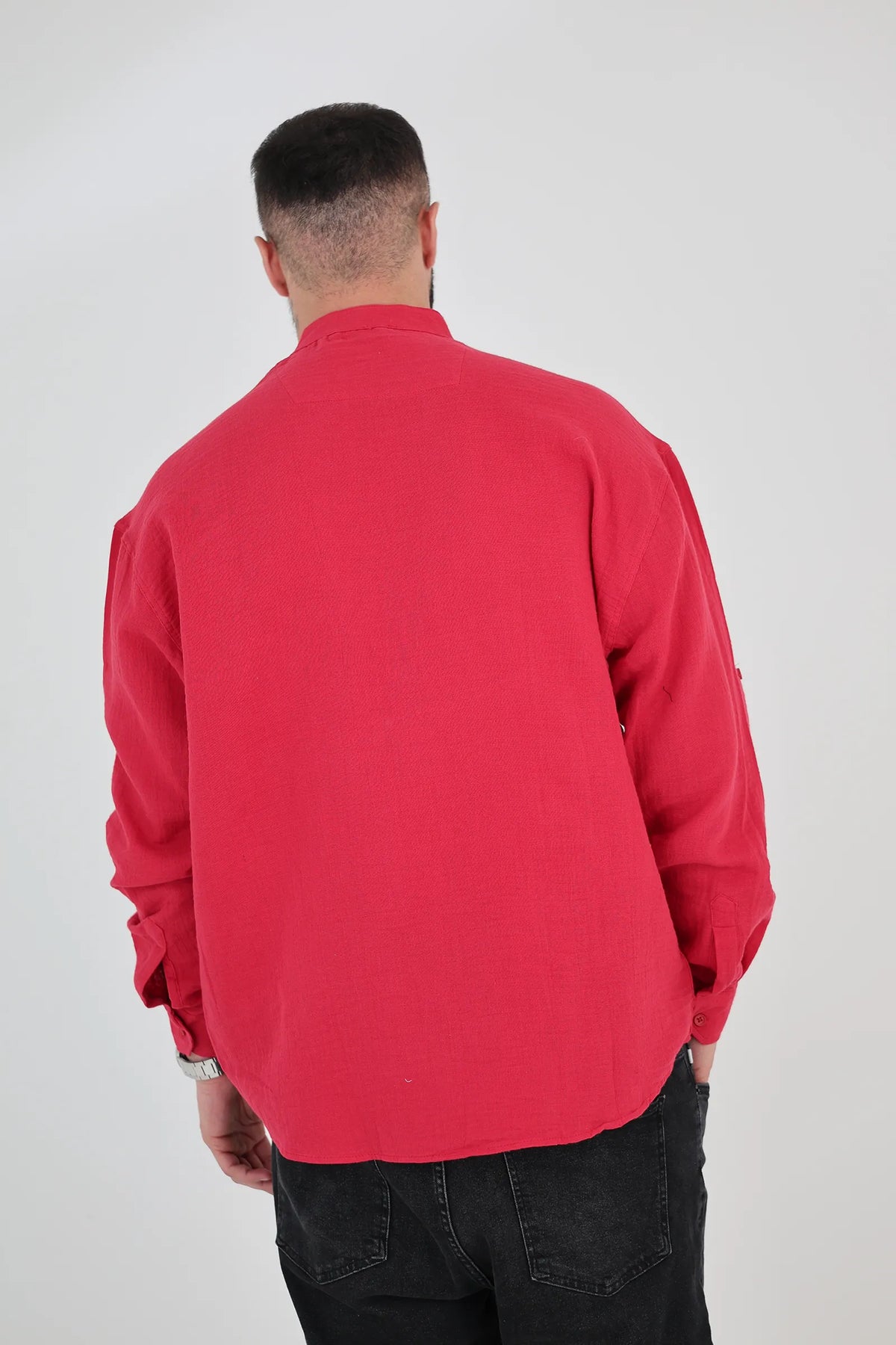 Kemishe mandarin collar
