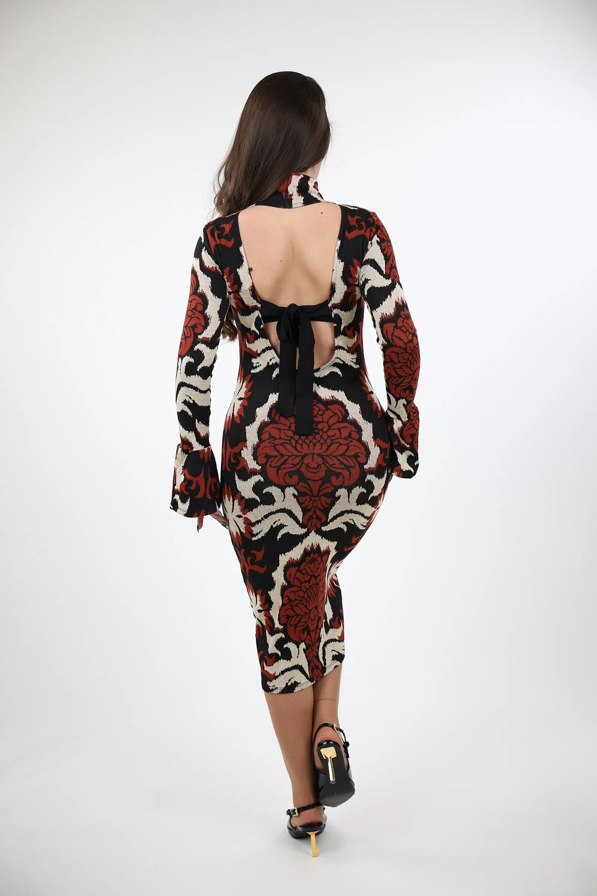 Fustan print bodycon