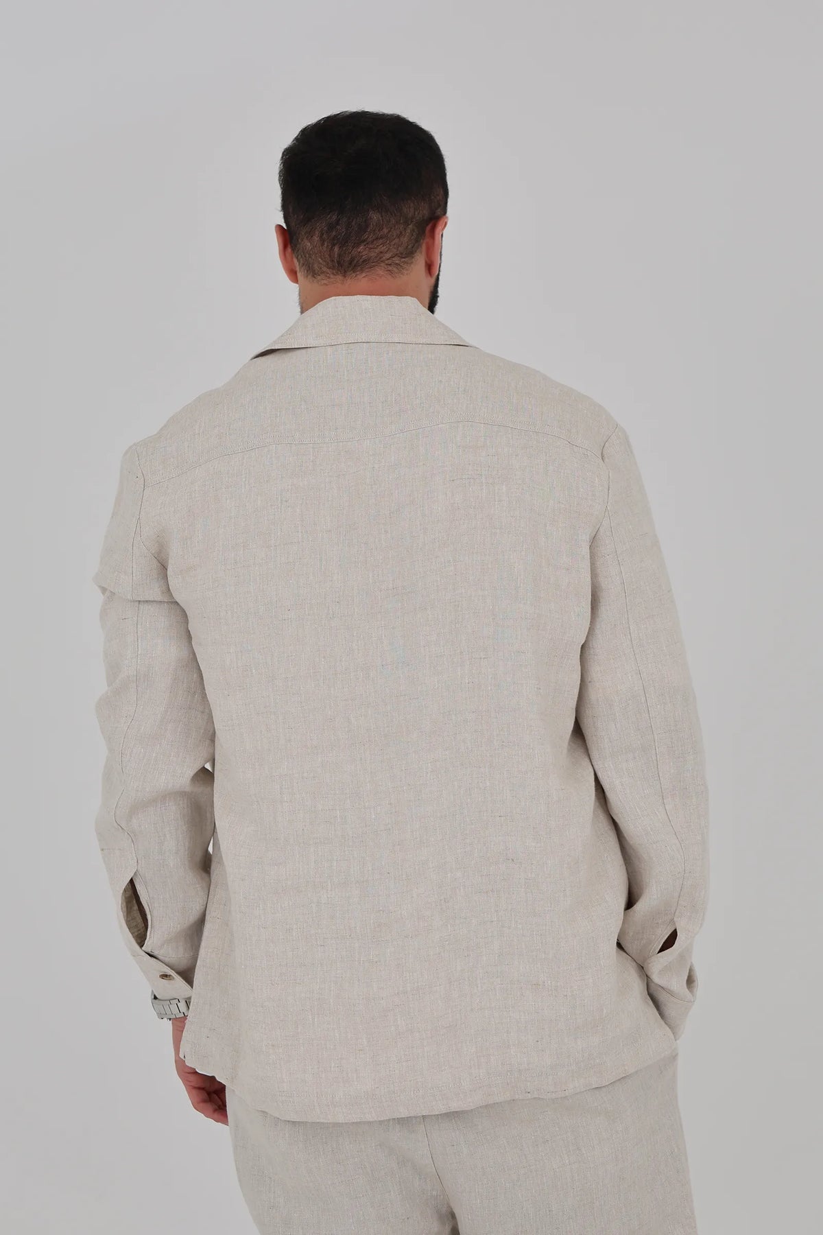 Sako linen shacket