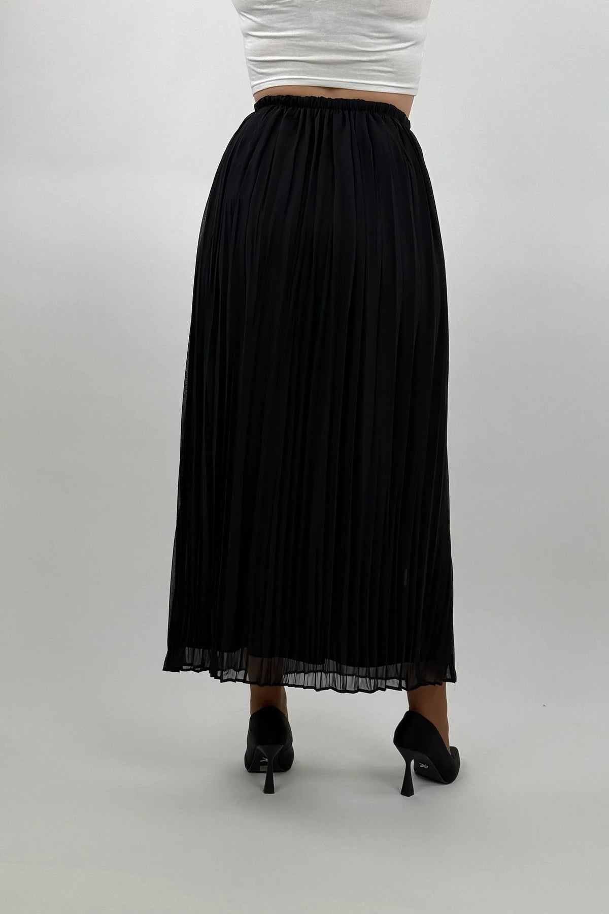 Fund flowy pleated skirt