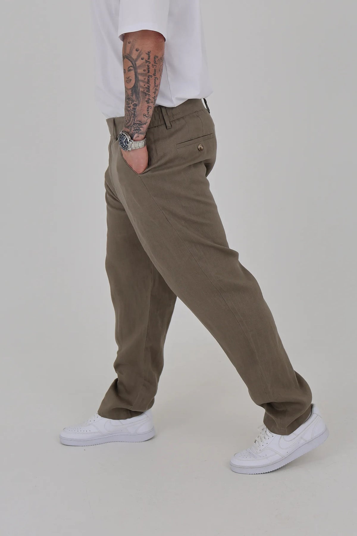 Pantallona linen chinos