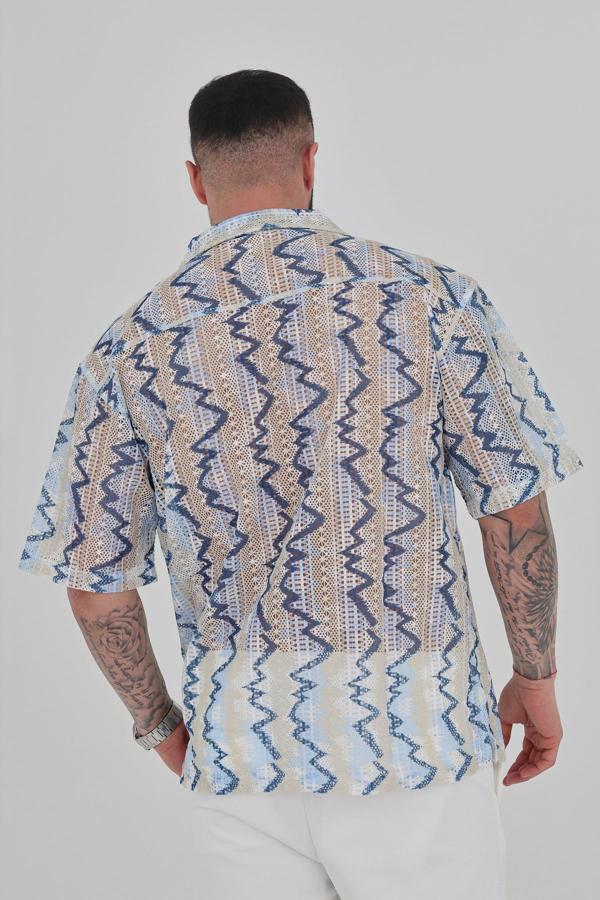 Kemishe striped crochet