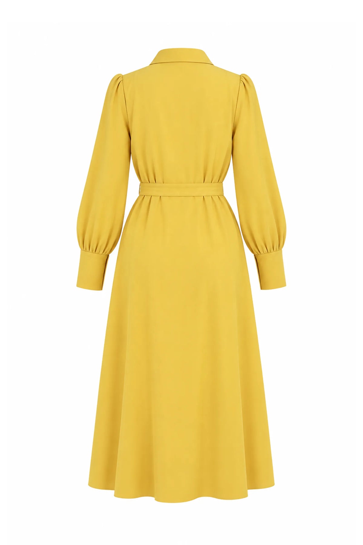 Fustan  long-sleeved mustard