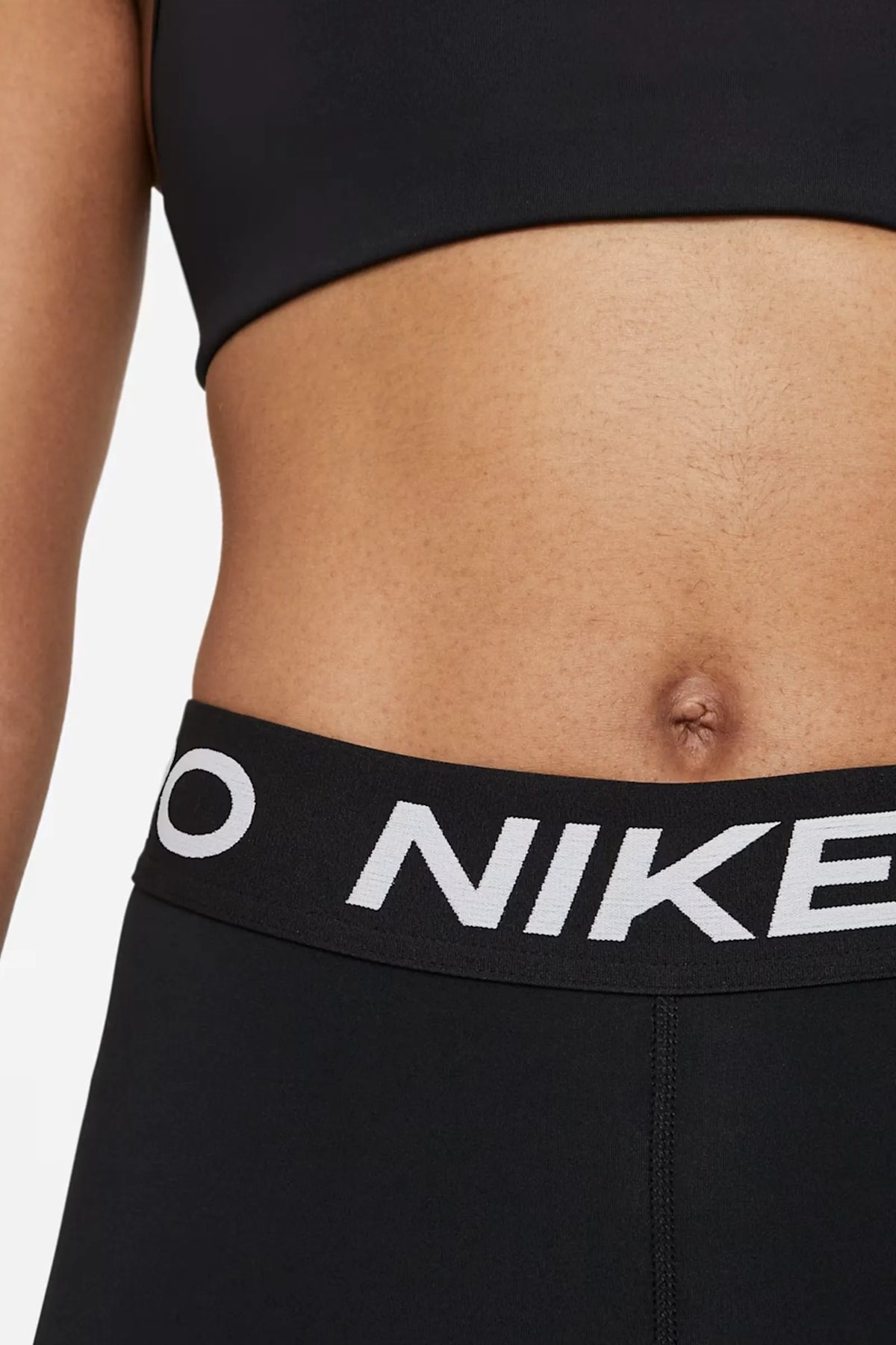 HELLANKE Nike Pro Women's Mid-Rise Crop Mesh-Panel Leggings
