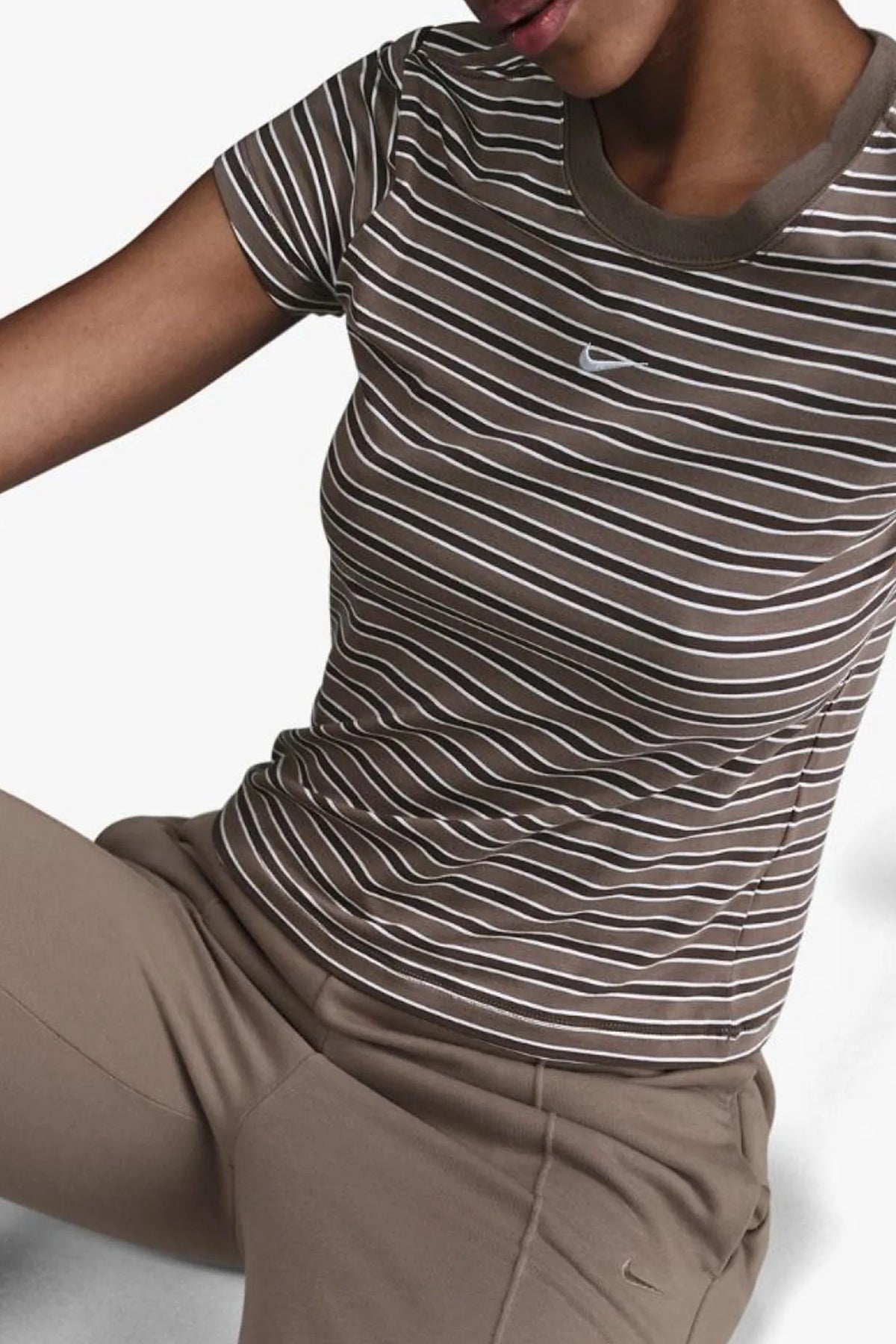 NIKE SPORTSWEAR CHILL TERRY SLIM HIGH-WAISTED FRENCH TERRY SWEATPANTS  FN2434-233