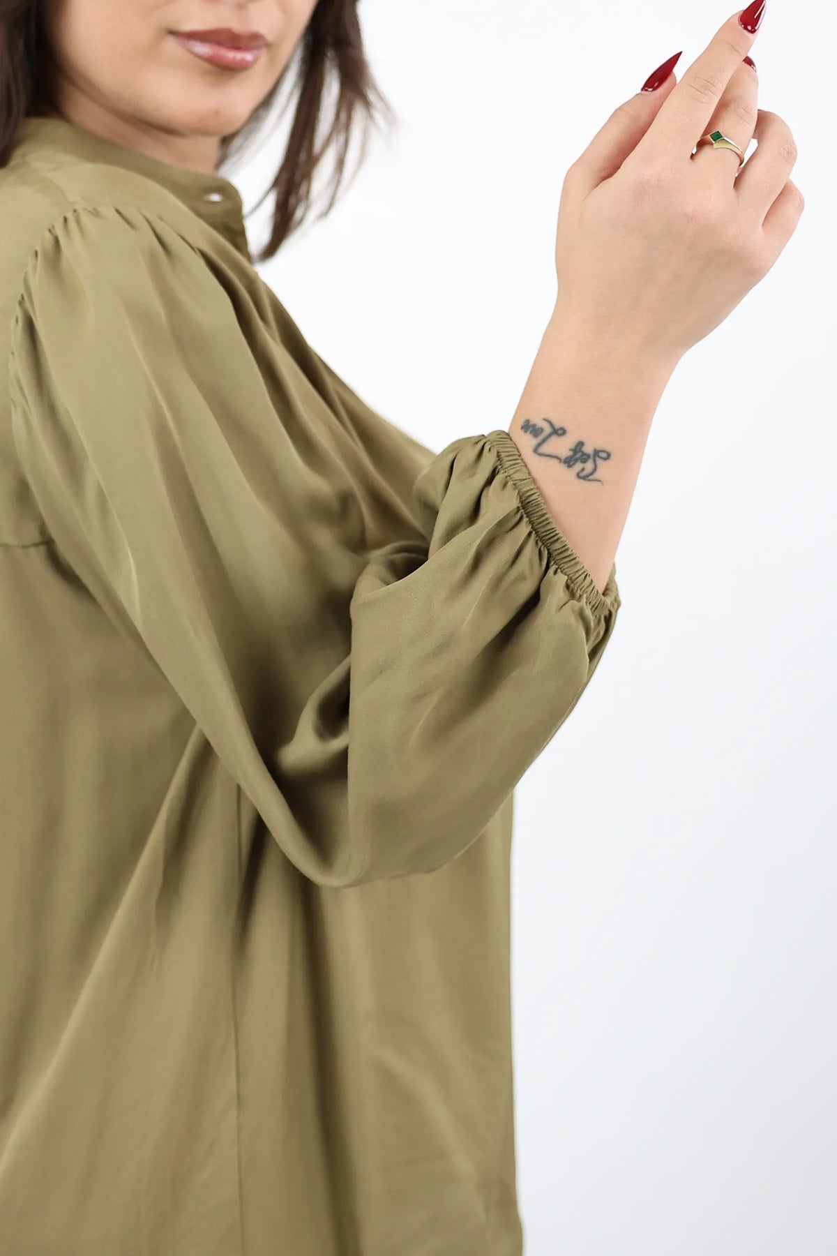 Kemishe mandarin collar