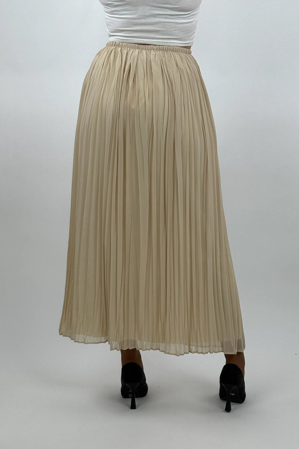 Fund flowy pleated skirt