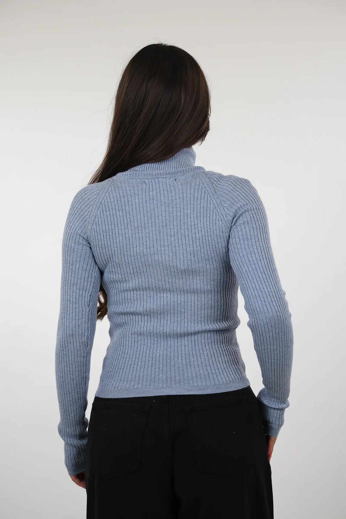 Rrollke fitted rib-knit