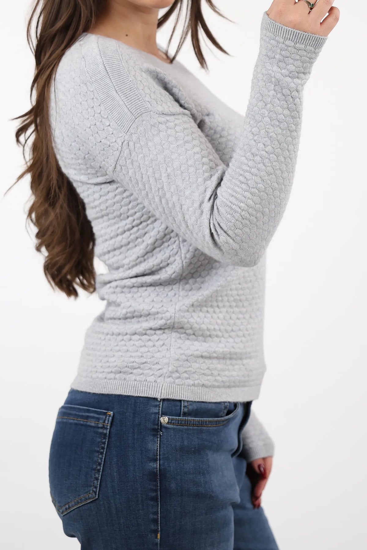 Bluze honeycomb knit