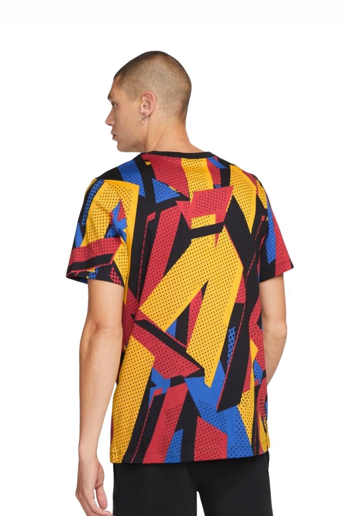 Maice nike geometric jacquard dri fit t-shirt multicoloured DM6253-405