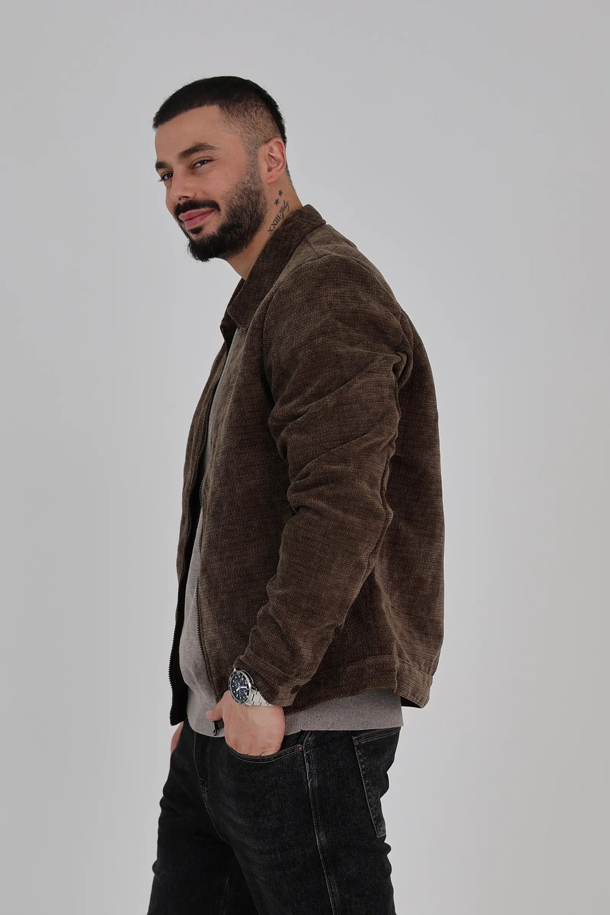 Jakne textured suede