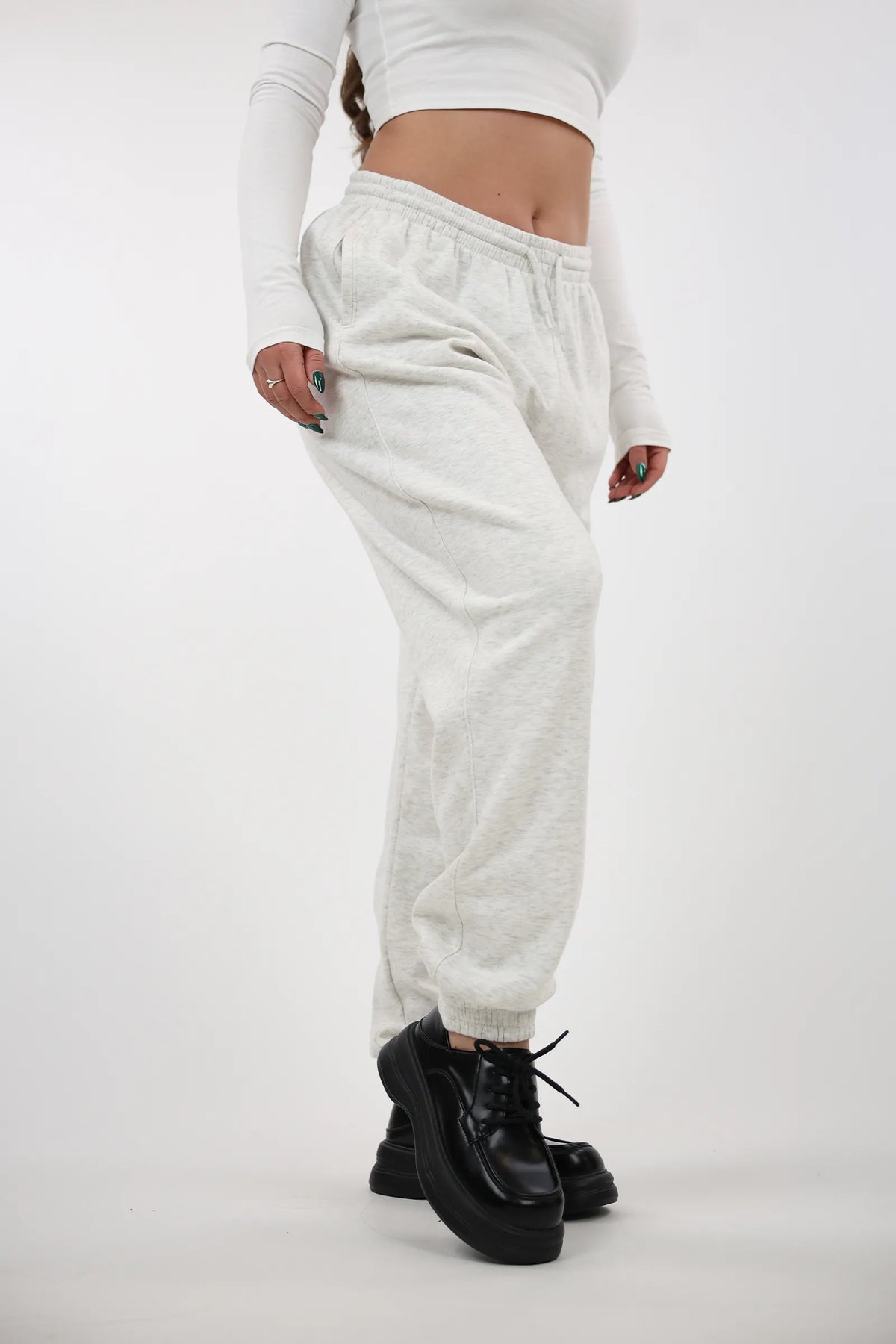 Trenerka elastic waist fleece