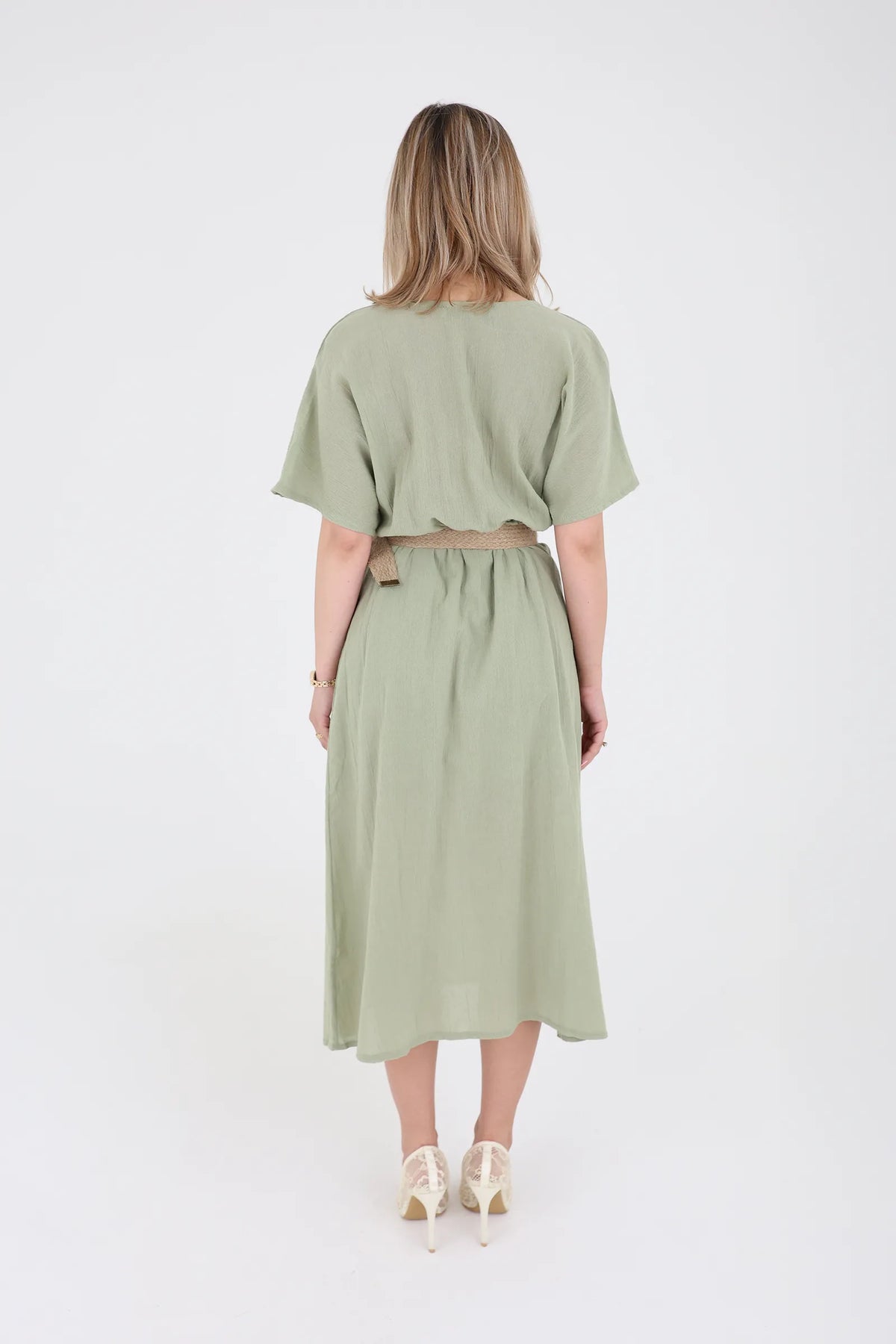 Fustan linen midi