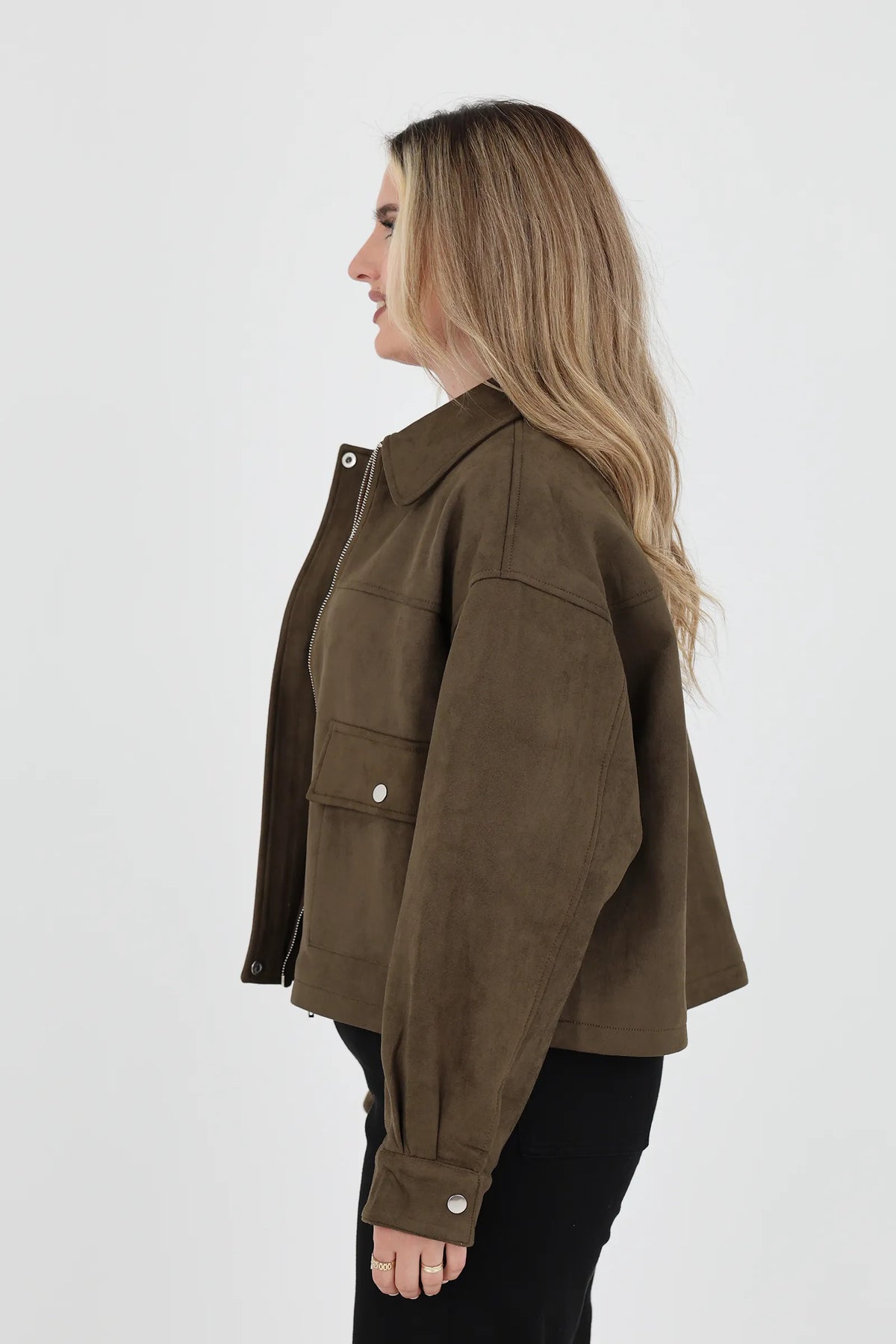 Jakne suede effect