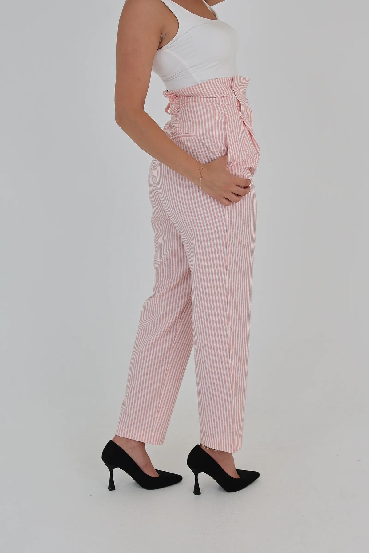 Pantallona pink striped