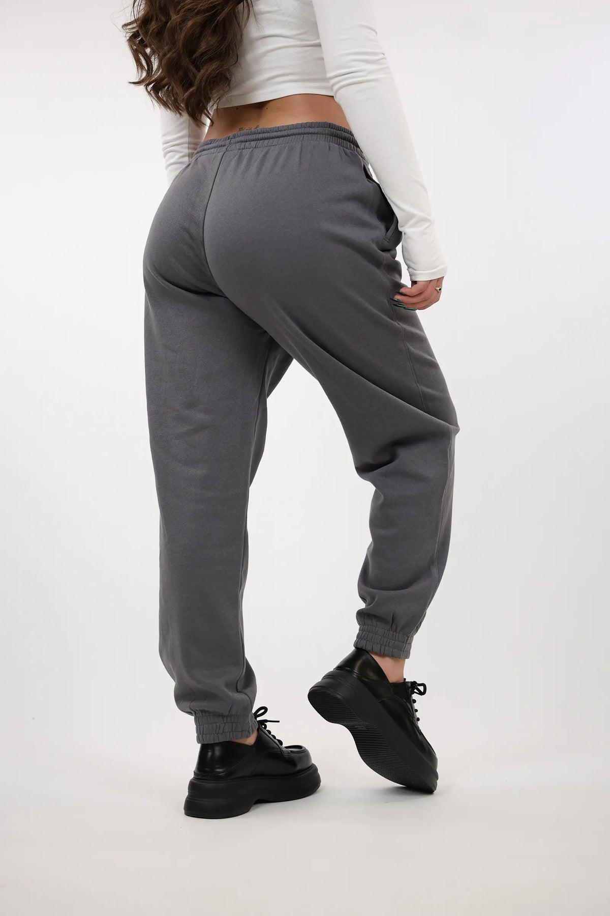 Trenerka elastic waist fleece