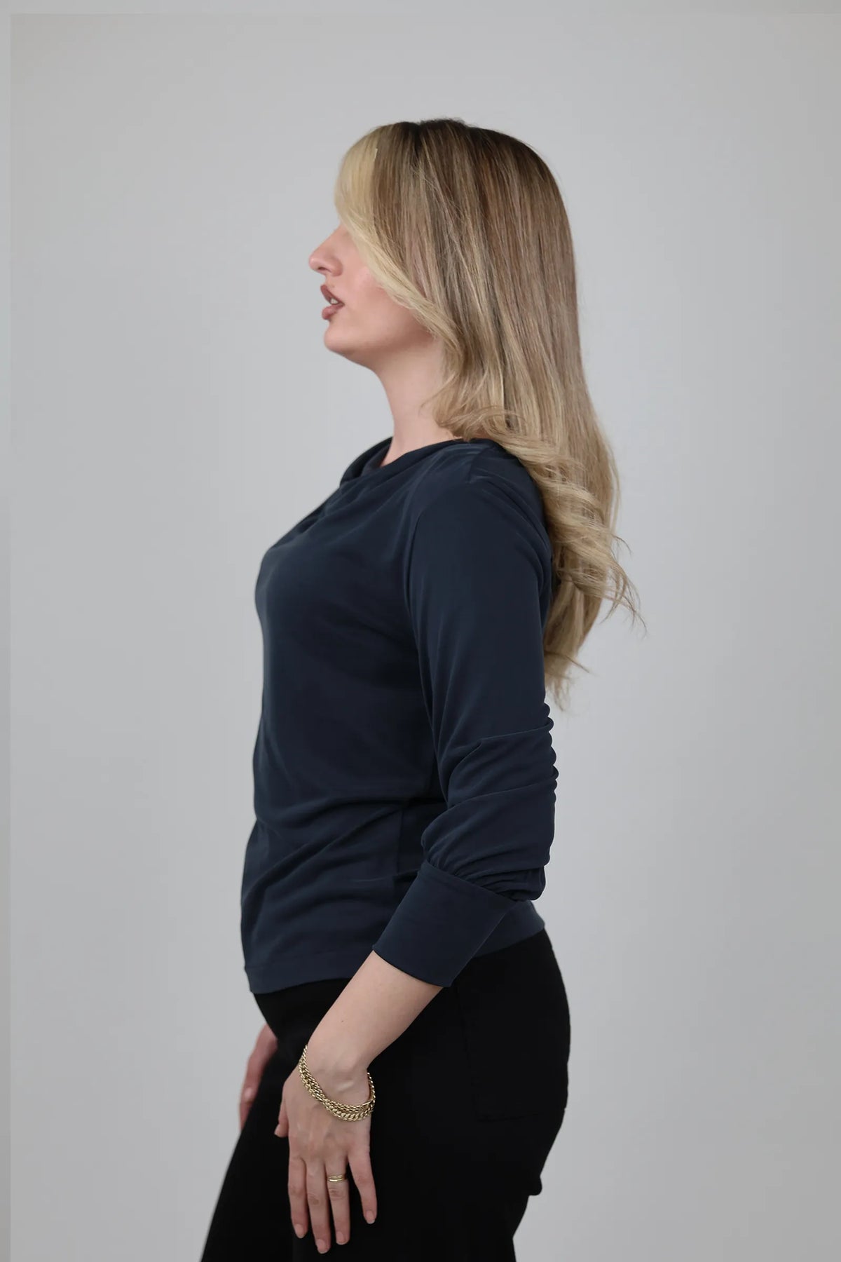 Bluze drape neck