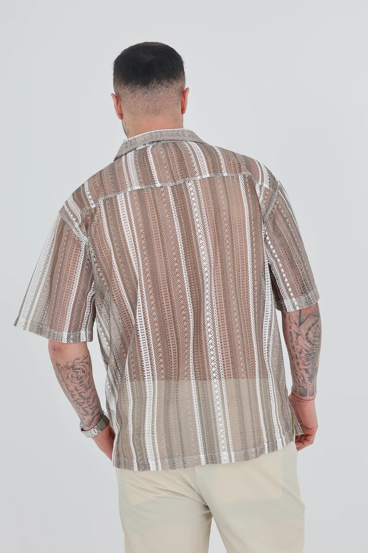 Kemishe striped crochet
