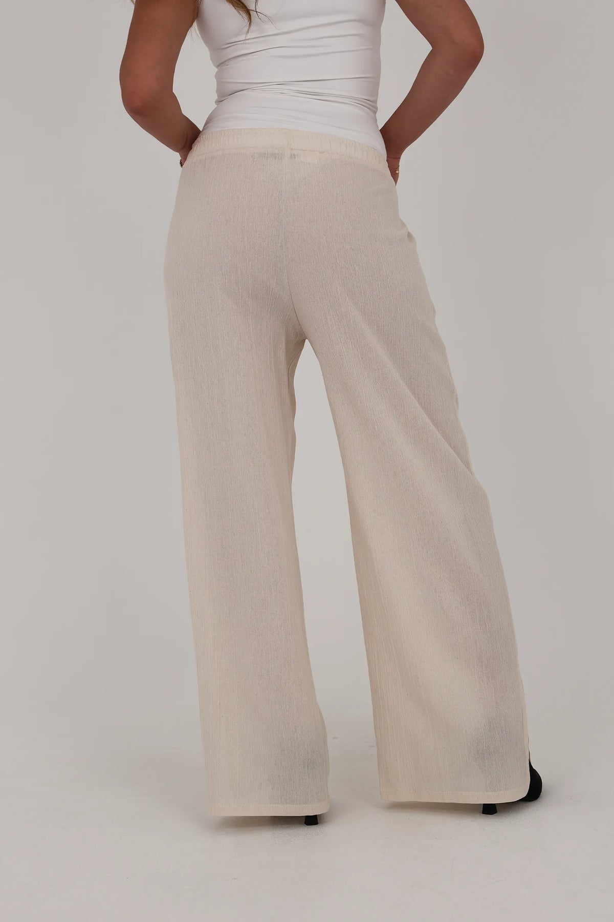 Pantallona relaxed wide leg