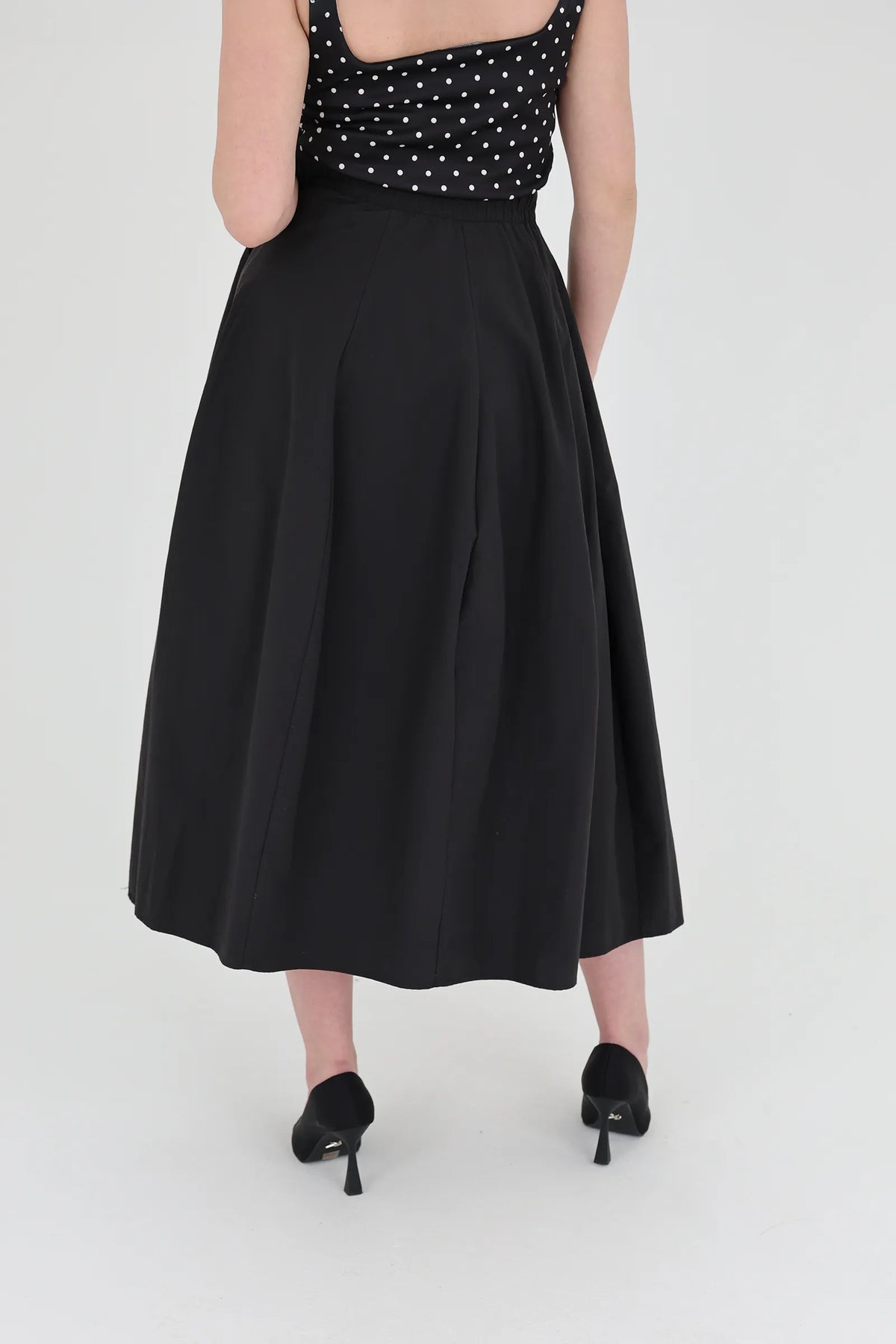 Fund midi circle skirt