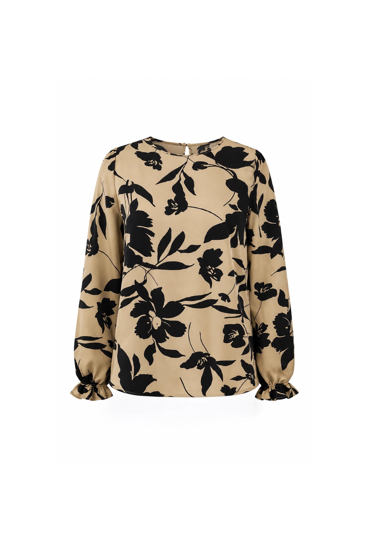 Bluze ruffle trim