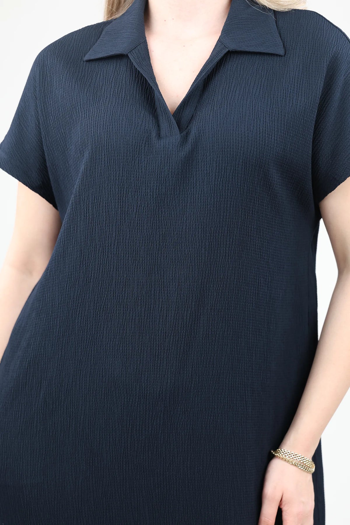 Fustan midi shirt dress