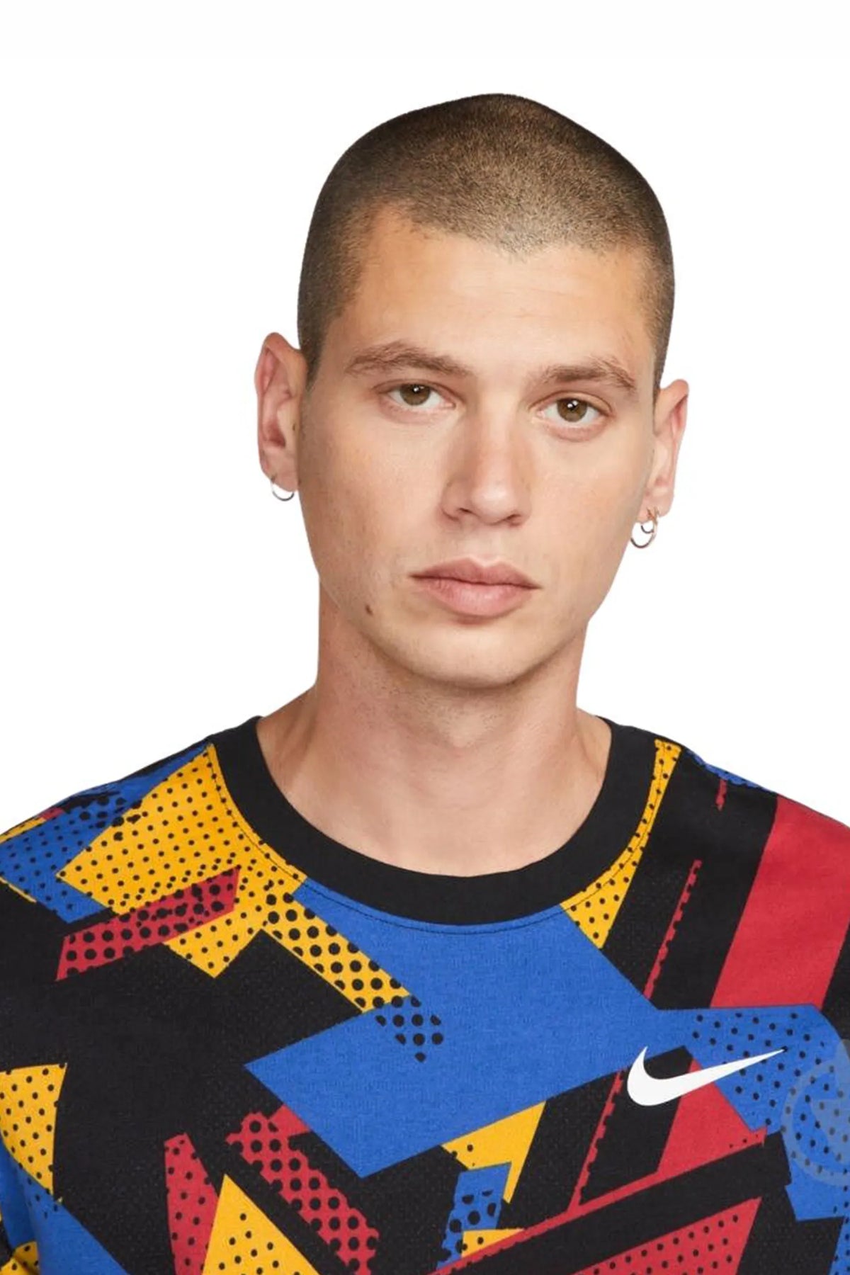 Maice nike geometric jacquard dri fit t-shirt multicoloured DM6253-405