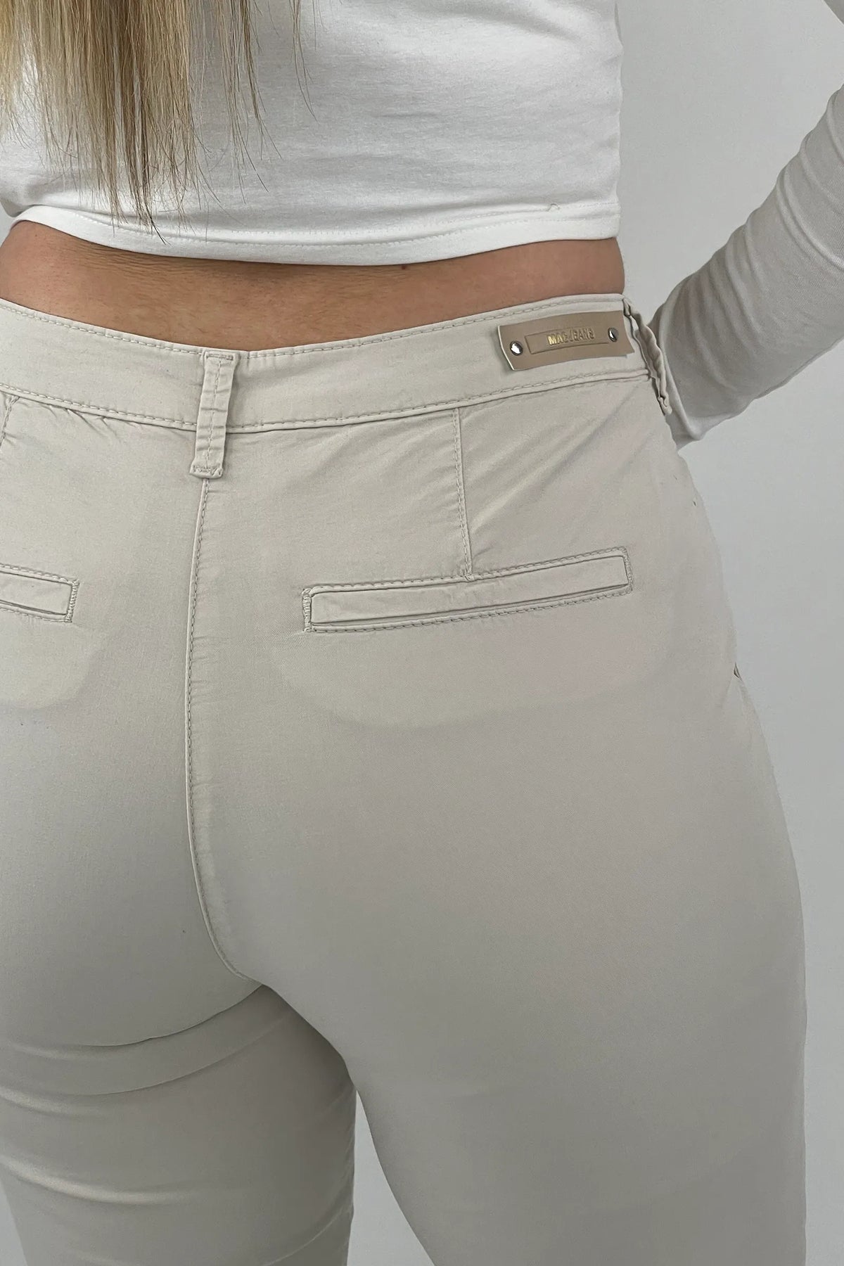 Pantallona soft beige