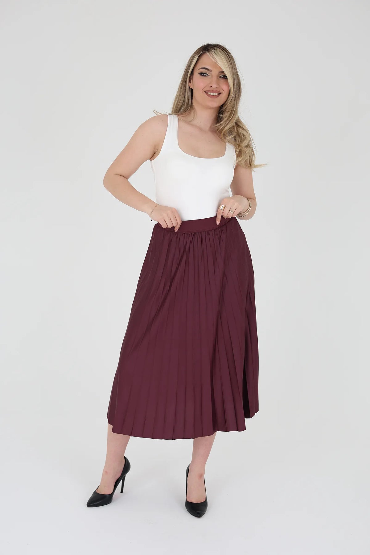 Fund pleated chiffon