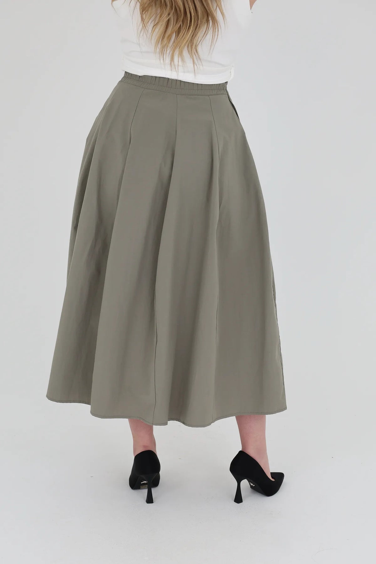 Fund midi circle skirt