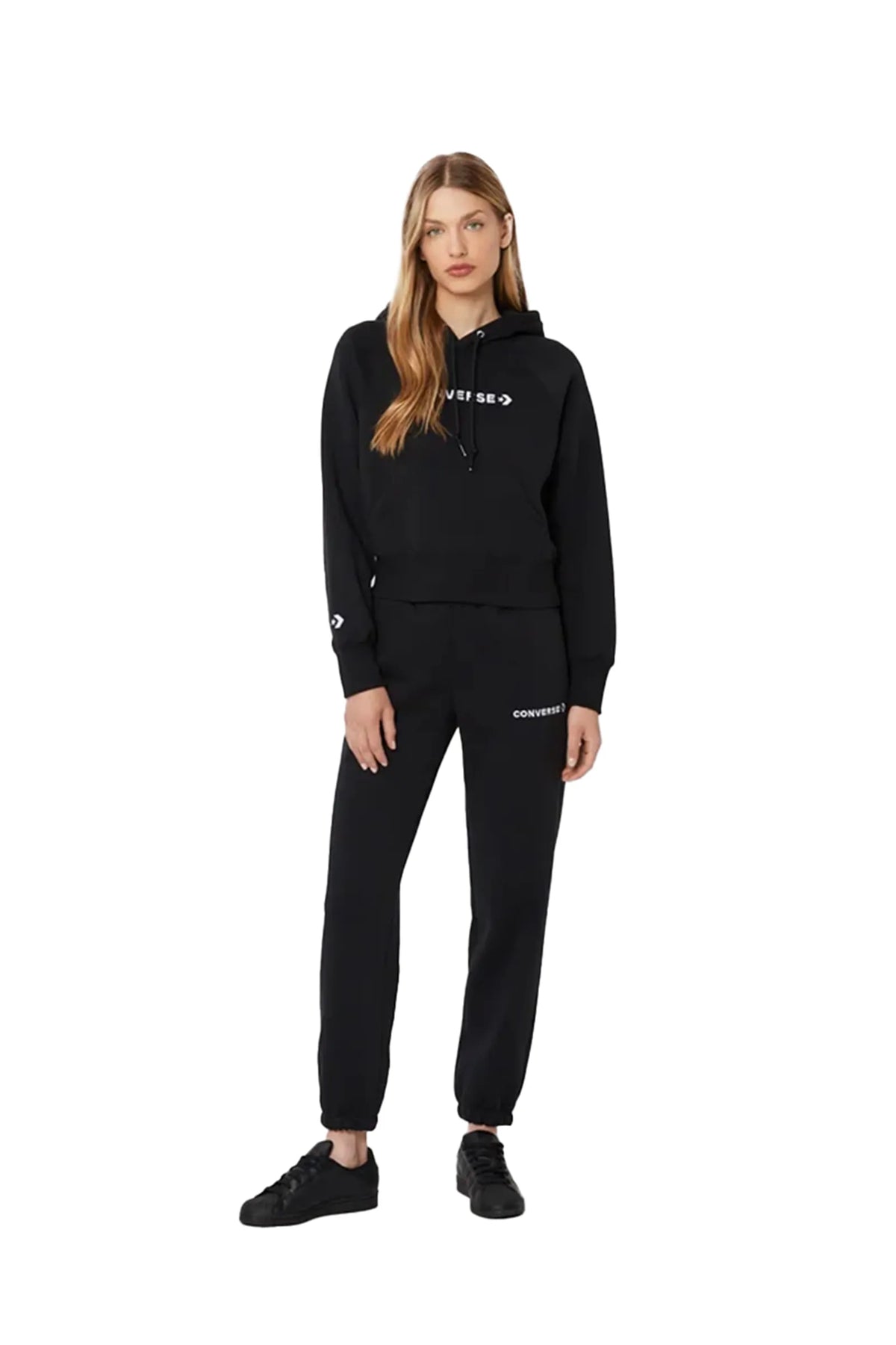 DUKS Converse Sweatshirt 10023717-A01 Black Relaxed Fit